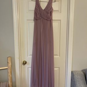 David’s Bridal Purple Chiffon Bridesmaid Dress Size 4